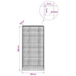 vidaXL Gabión s drôtom 5 mm a sieťou 5x5 cm 100x20x200 cm – Obrázok 6
