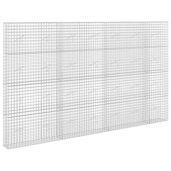 vidaXL Gabión s drôtom 5 mm a sieťou 5x5 cm 350x20x200 cm – Obrázok 2