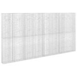 vidaXL Gabión s drôtom 5 mm a sieťou 5x5 cm 400x20x200 cm – Obrázok 2