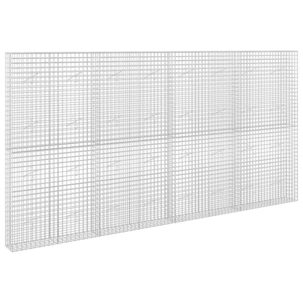 vidaXL Gabión s drôtom 5 mm a sieťou 5x5 cm 400x20x200 cm – Obrázok 2