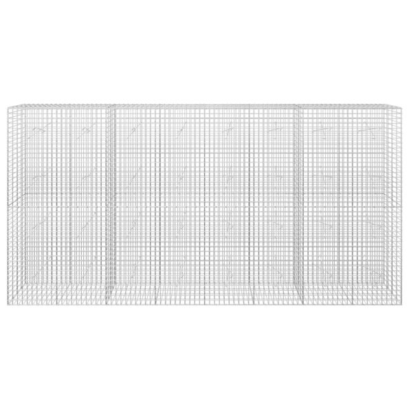 vidaXL Gabión s drôtom 5 mm a sieťou 5x5 cm 400x20x200 cm – Obrázok 3
