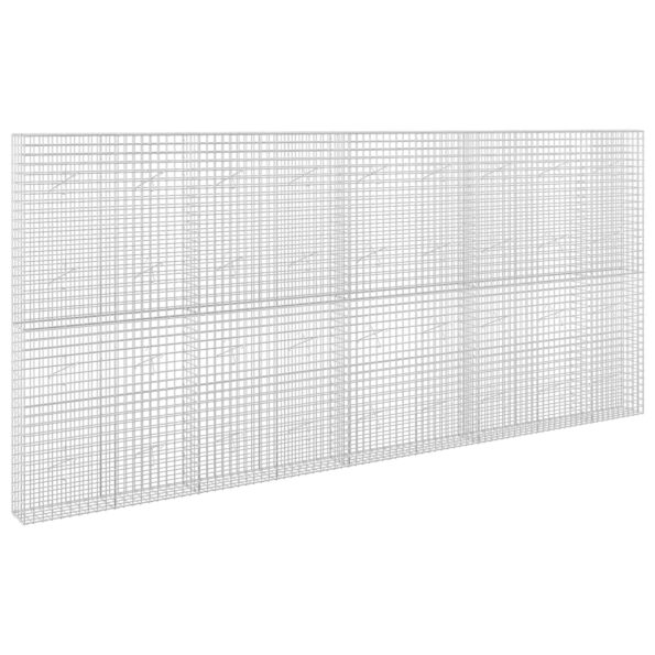 vidaXL Gabión s drôtom 5 mm a sieťou 5x5 cm 450x20x200 cm – Obrázok 2