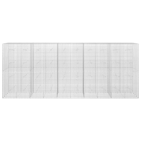 vidaXL Gabión s drôtom 5 mm a sieťou 5x5 cm 500x20x200 cm – Obrázok 3