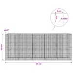 vidaXL Gabión s drôtom 5 mm a sieťou 5x5 cm 500x20x200 cm – Obrázok 6