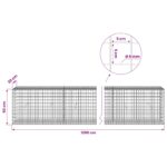 vidaXL Gabión s drôtom 5 mm a sieťou 5x5 cm 1200x30x50 cm – Obrázok 6