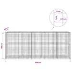 vidaXL Gabión s drôtom 5 mm a sieťou 5x5 cm 250x30x100 cm – Obrázok 6