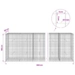 vidaXL Gabión s drôtom 5 mm a sieťou 5x5 cm 650x30x100 cm – Obrázok 6