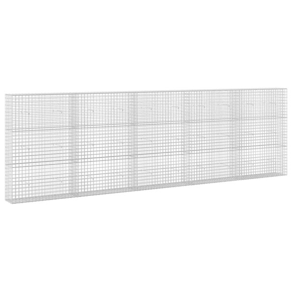 vidaXL Gabión s drôtom 5 mm a sieťou 5x5 cm 500x30x150 cm – Obrázok 2