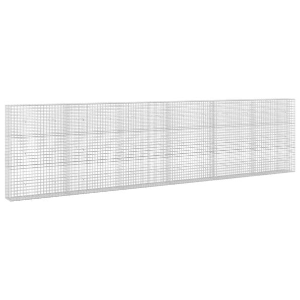 vidaXL Gabión s drôtom 5 mm a sieťou 5x5 cm 600x30x150 cm – Obrázok 2