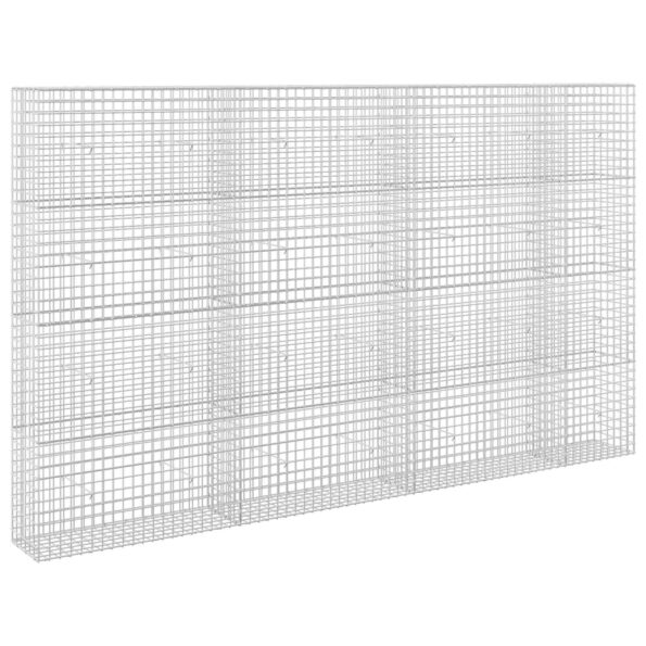 vidaXL Gabión s drôtom 5 mm a sieťou 5x5 cm 350x30x200 cm – Obrázok 2