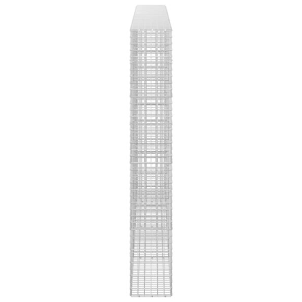vidaXL Gabión s drôtom 5 mm a sieťou 5x5 cm 350x30x200 cm – Obrázok 4