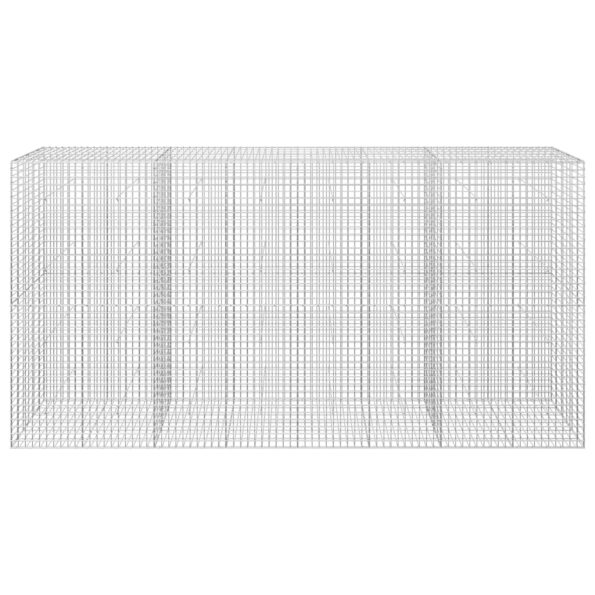 vidaXL Gabión s drôtom 5 mm a sieťou 5x5 cm 400x30x200 cm – Obrázok 3