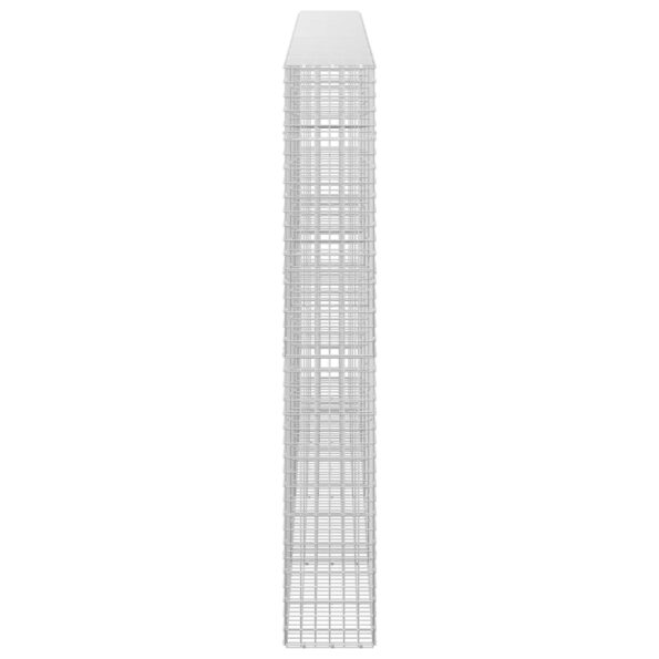 vidaXL Gabión s drôtom 5 mm a sieťou 5x5 cm 400x30x200 cm – Obrázok 4
