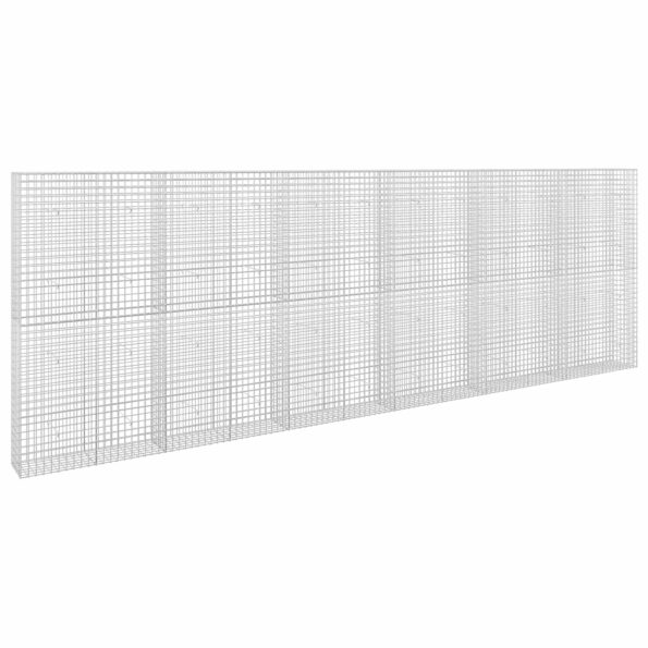 vidaXL Gabión s drôtom 5 mm a sieťou 5x5 cm 600x30x200 cm – Obrázok 2
