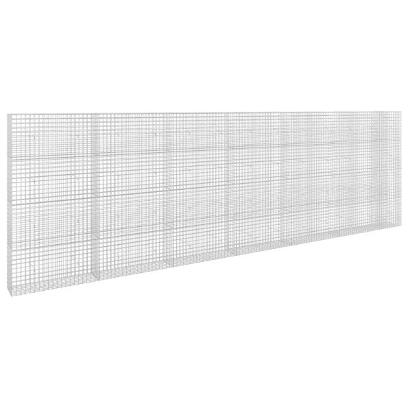 vidaXL Gabión s drôtom 5 mm a sieťou 5x5 cm 650x30x200 cm – Obrázok 2