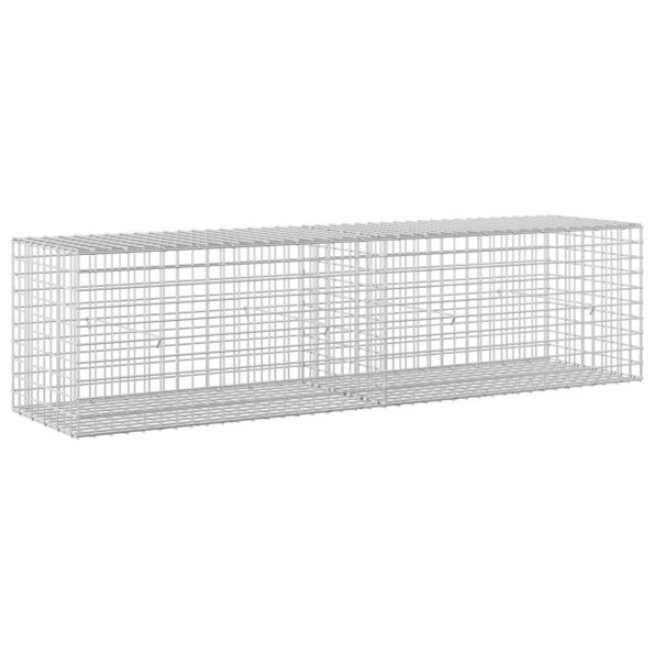 vidaXL Gabión s drôtom 5 mm a sieťou 5x5 cm 200x50x50 cm – Obrázok 2