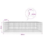 vidaXL Gabión s drôtom 5 mm a sieťou 5x5 cm 200x50x50 cm – Obrázok 6