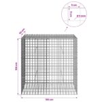 vidaXL Gabión s drôtom 5 mm a sieťou 5x5 cm 100x50x100 cm – Obrázok 6