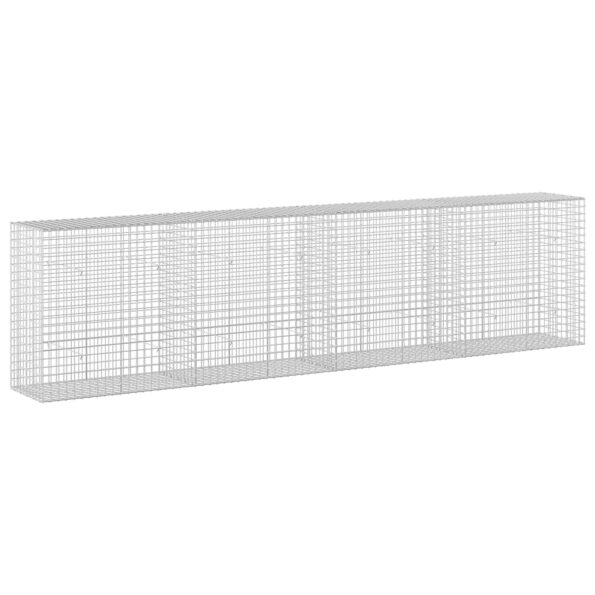 vidaXL Gabión s drôtom 5 mm a sieťou 5x5 cm 400x50x100 cm – Obrázok 2