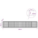 vidaXL Gabión s drôtom 5 mm a sieťou 5x5 cm 600x50x100 cm – Obrázok 6