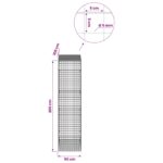 vidaXL Gabión s drôtom 5 mm a sieťou 5x5 cm 700x50x100 cm – Obrázok 6