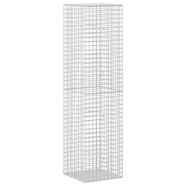 vidaXL Gabión s drôtom 5 mm a sieťou 5x5 cm 50x50x200 cm – Obrázok 2