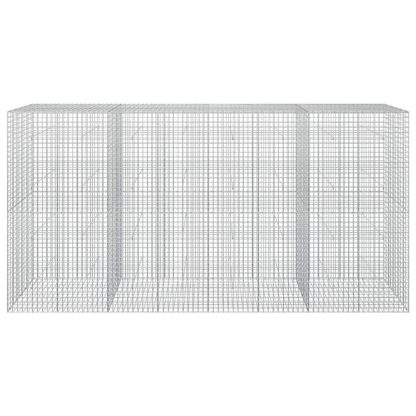 vidaXL Gabión s drôtom 5 mm a sieťou 5x5 cm 400x50x200 cm – Obrázok 3
