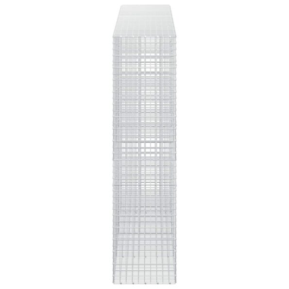 vidaXL Gabión s drôtom 5 mm a sieťou 5x5 cm 400x50x200 cm – Obrázok 4