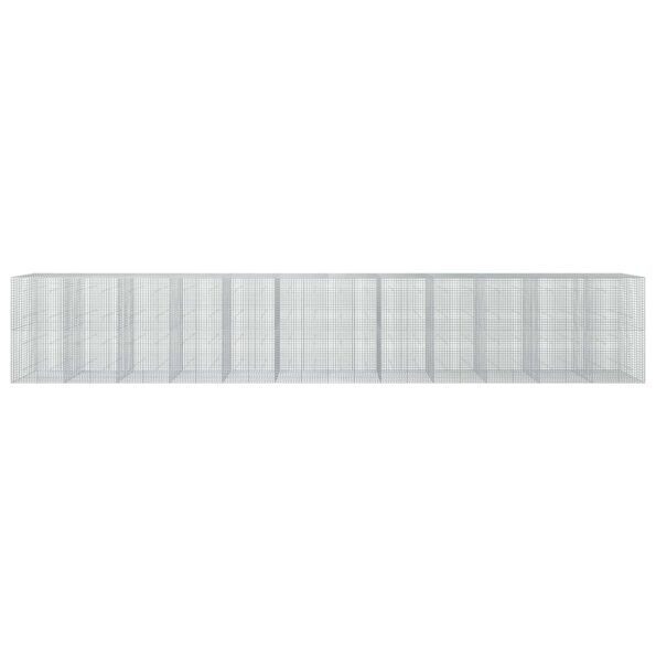 vidaXL Gabión s drôtom 5 mm a sieťou 5x5 cm 1200x50x200 cm – Obrázok 3