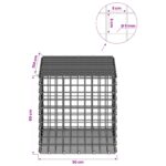 vidaXL Gabión s drôtom 5 mm a sieťou 5x5 cm 50x100x50 cm – Obrázok 6