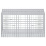 vidaXL Gabión s drôtom 5 mm a sieťou 5x5 cm 100x100x50 cm – Obrázok 3
