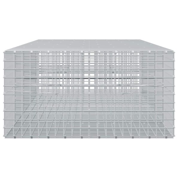 vidaXL Gabión s drôtom 5 mm a sieťou 5x5 cm 450x100x50 cm – Obrázok 4
