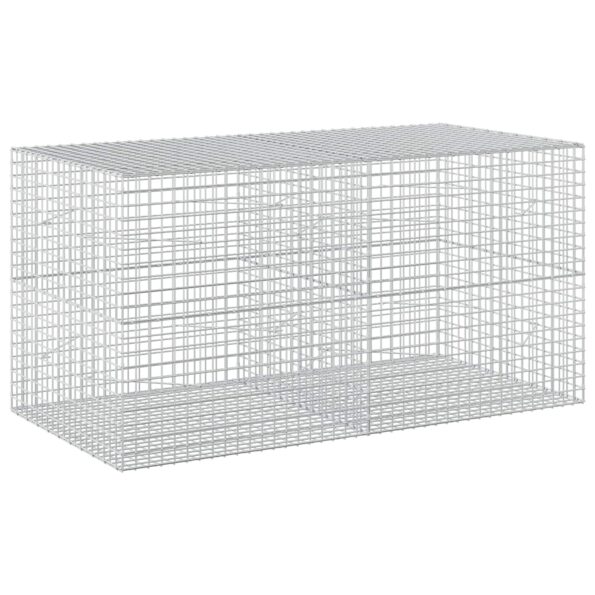vidaXL Gabión s drôtom 5 mm a sieťou 5x5 cm 200x100x100 cm – Obrázok 2