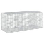 vidaXL Gabión s drôtom 5 mm a sieťou 5x5 cm 250x100x100 cm – Obrázok 2