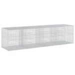 vidaXL Gabión s drôtom 5 mm a sieťou 5x5 cm 400x100x100 cm – Obrázok 2