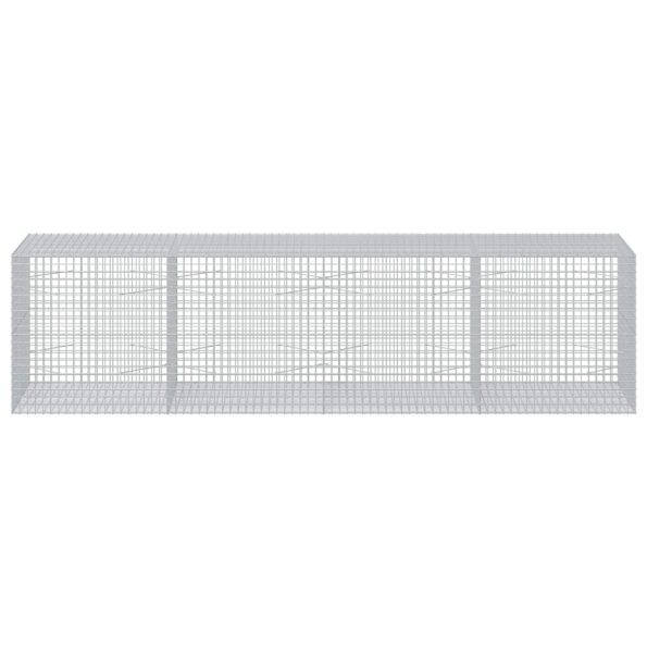 vidaXL Gabión s drôtom 5 mm a sieťou 5x5 cm 400x100x100 cm – Obrázok 3