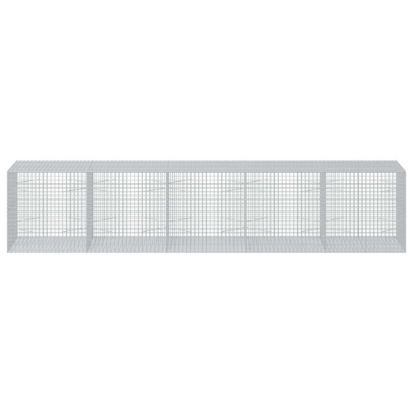 vidaXL Gabión s drôtom 5 mm a sieťou 5x5 cm 500x100x100 cm – Obrázok 3