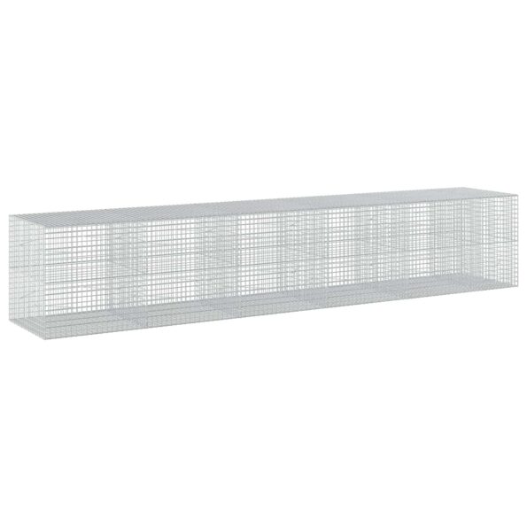 vidaXL Gabión s drôtom 5 mm a sieťou 5x5 cm 550x100x100 cm – Obrázok 2