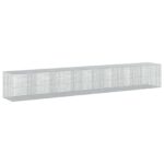 vidaXL Gabión s drôtom 5 mm a sieťou 5x5 cm 700x100x100 cm – Obrázok 2