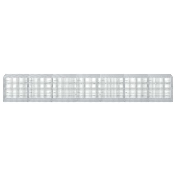 vidaXL Gabión s drôtom 5 mm a sieťou 5x5 cm 700x100x100 cm – Obrázok 3