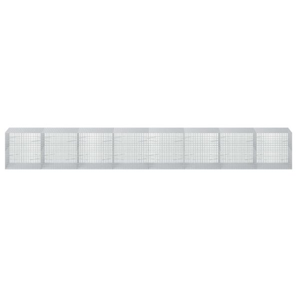vidaXL Gabión s drôtom 5 mm a sieťou 5x5 cm 800x100x100 cm – Obrázok 3