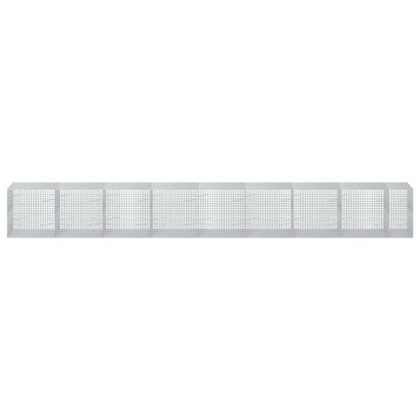 vidaXL Gabión s drôtom 5 mm a sieťou 5x5 cm 850x100x100 cm – Obrázok 3