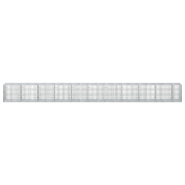 vidaXL Gabión s drôtom 5 mm a sieťou 5x5 cm 1050x100x100 cm – Obrázok 3