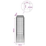 vidaXL Gabión s drôtom 5 mm a sieťou 5x5 cm 50x100x150 cm – Obrázok 6