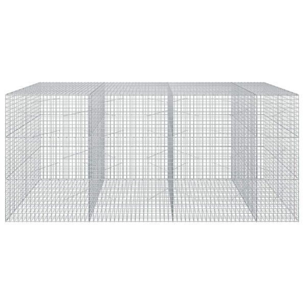 vidaXL Gabión s drôtom 5 mm a sieťou 5x5 cm 350x100x150 cm – Obrázok 3