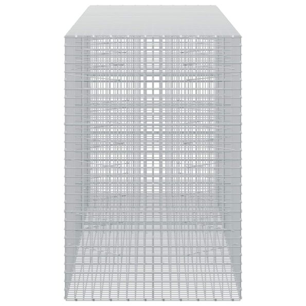vidaXL Gabión s drôtom 5 mm a sieťou 5x5 cm 450x100x150 cm – Obrázok 4