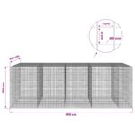 vidaXL Gabión s drôtom 5 mm a sieťou 5x5 cm 450x100x150 cm – Obrázok 6