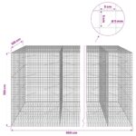 vidaXL Gabión s drôtom 5 mm a sieťou 5x5 cm 650x100x150 cm – Obrázok 6