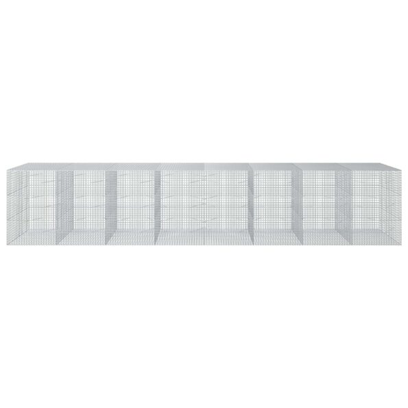 vidaXL Gabión s drôtom 5 mm a sieťou 5x5 cm 800x100x150 cm – Obrázok 3