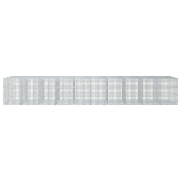vidaXL Gabión s drôtom 5 mm a sieťou 5x5 cm 1000x100x150 cm – Obrázok 3